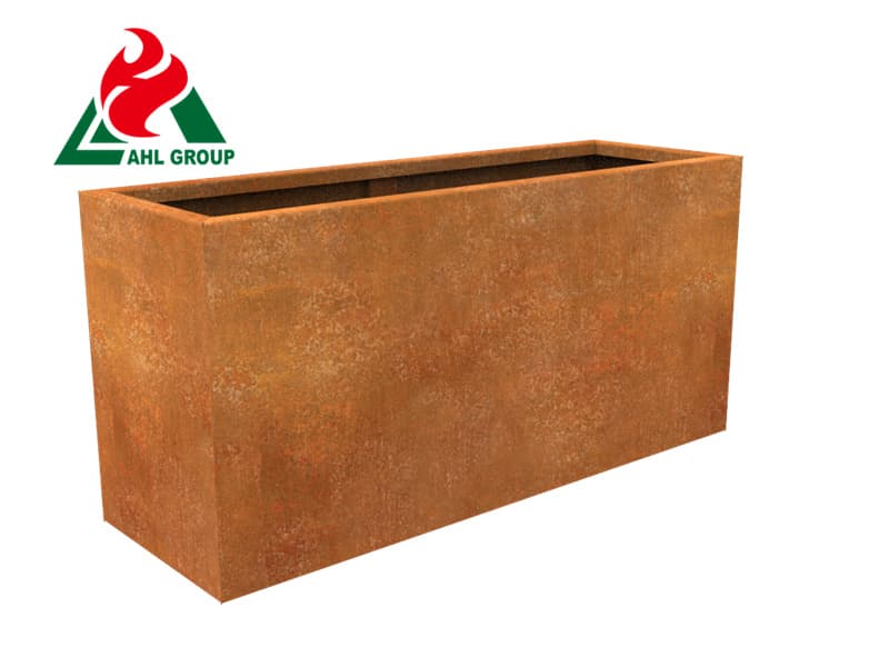 Corten Steel Rectangular Planters Wholesale